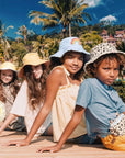 Cheetah Fringe Bucket Hat – Wilder Look mit verspieltem Saum