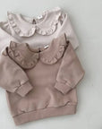 Mini Sweatshirt mit Volantkragen – Süßer Akzent für die Kleinsten