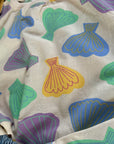 Ocean Shell Tee – Lässiges Shirt mit Puffärmeln & Muschelprint