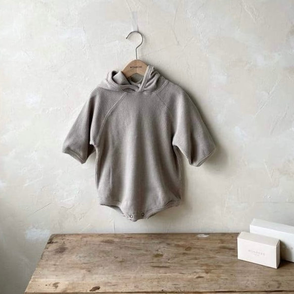 Waffle Hoody Bodysuit – Weich & Bequem