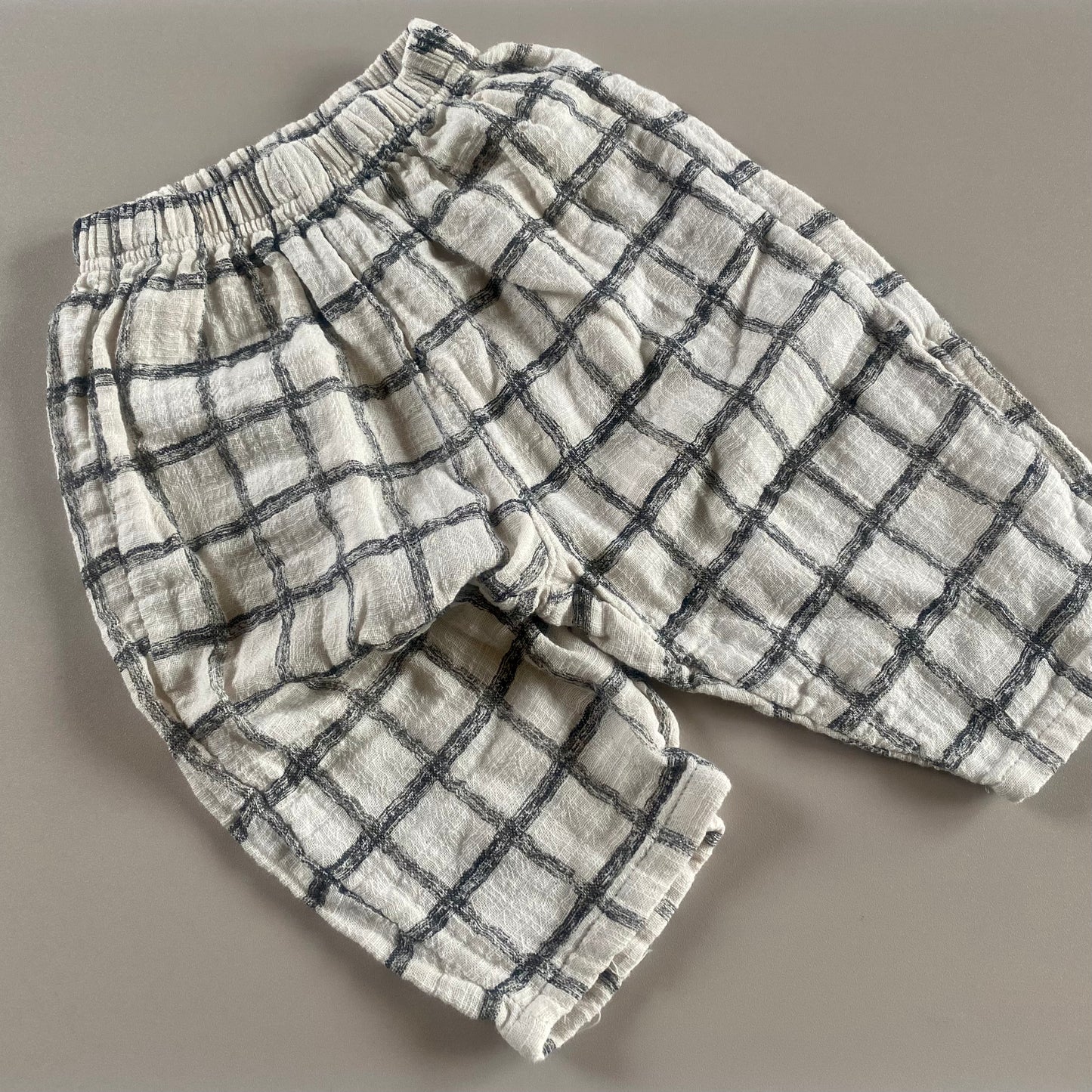 Pie Pants - Check Charcoal