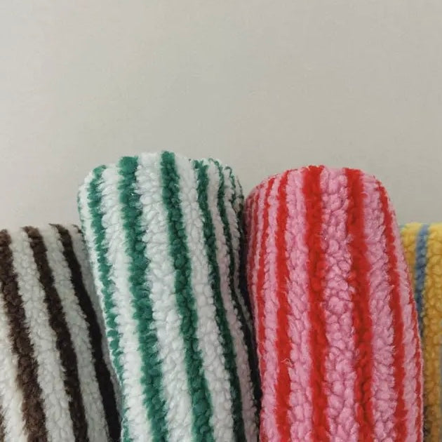 Fluffy Stripe Sweatshirt