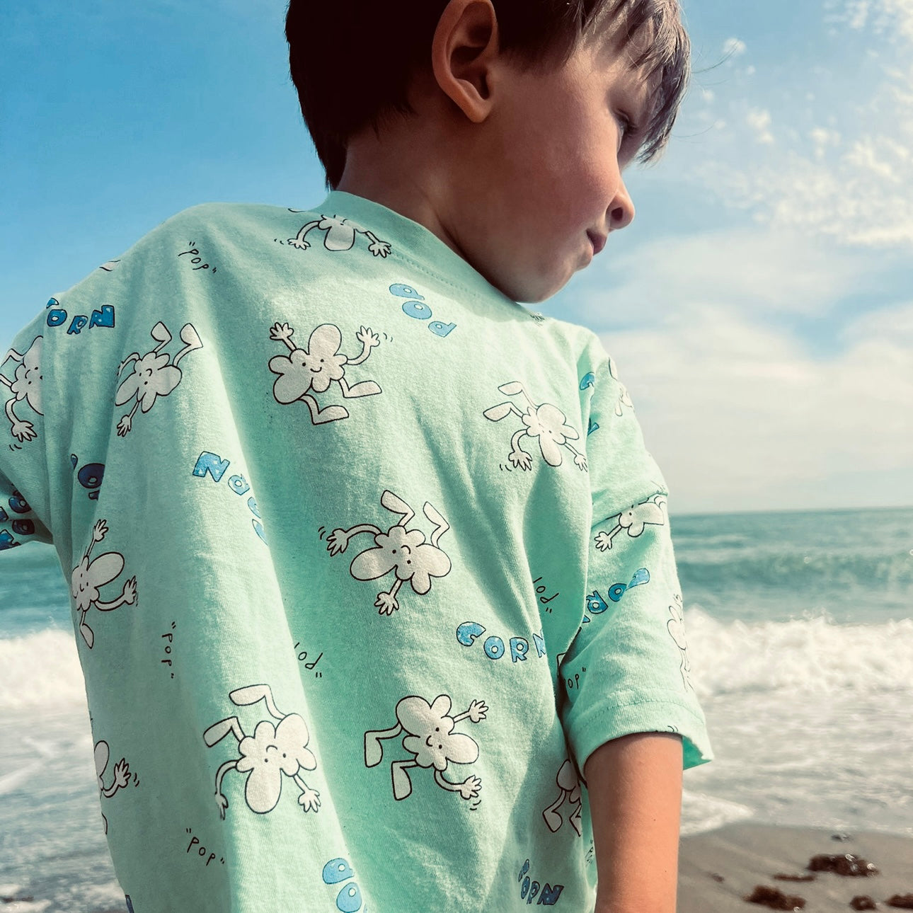 Pop Pop Set – Two-piece set with a cheerful popcorn print