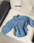Little Foxx – Denim Check Shirt