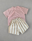 Rosewood Tee – Locker geschnittenes Basic-Shirt in zartem Rosa