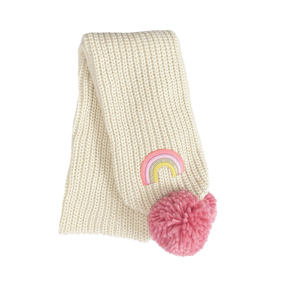 Disco Rainbow Knitted Scarf