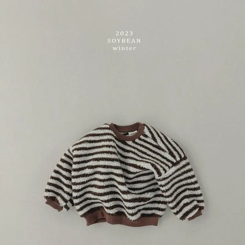Fluffy Stripe Sweatshirt