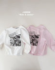 Little Foxx – Popcorn Black and White Printed Tee