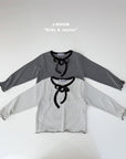 Little Foxx – Ribbon Strap Striped Tee
