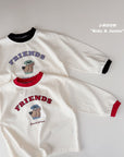 Little Foxx – Friends Bear Color Block Tee