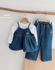 Little Foxx – Stretch Label Wide Denim Pants