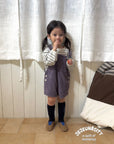 Little Foxx – Golden Berry Short Overalls