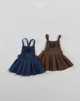 Little Foxx – Twill Dungaree Dress