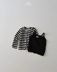 Little Foxx – Pom Pom Sleeveless Top Cardigan Set