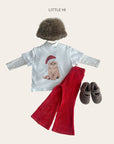 Little Foxx – Merry Cat Peach Tee