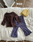 Little Foxx – Striped Bootcut Pants