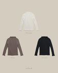 Little Foxx – Mock Neck Rib Tee
