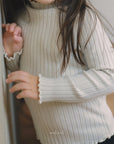 Little Foxx – Mock Neck Rib Tee