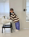 Little Foxx – Milk Colorblock Striped Tee