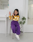 Little Foxx – Milk Colorblock Striped Tee