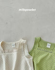 Little Foxx – Green Lace Vest