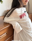 Little Foxx – Deep Heart Lace Tee