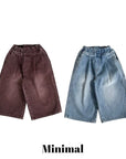 Little Foxx – Ribbed Sand Denim Pants