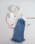 Little Foxx – Denim Frill Pants