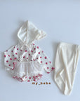 Little Foxx – Waffle Lace Suit (Bonnet Set)