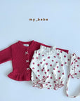 Little Foxx – Waffle Lace Suit (Bonnet Set)