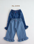 Little Foxx – Denim Frill Pants