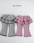Little Foxx – Double Ribbon Tiered Pants