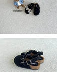 Little Foxx – Madison Suede Slides (Detachable Charm)
