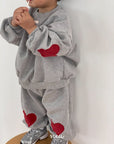 Little Foxx – Heart Patch Jogger Pants