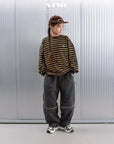Little Foxx – Tori Striped Raglan Sweatshirt