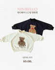 Teddy Bear Raglan Sweatshirt – Sweatshirt für Kinder von Ninibello, Made in Korea
