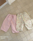 Little Foxx – Milk Heart Embroidery Pants