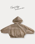 Little Foxx – Dove Shirring Zip-Up