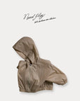 Little Foxx – Dove Shirring Zip-Up