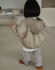 Little Foxx – Dove Shirring Zip-Up
