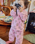 Little Foxx – Little Palm Waffle Anorak Top & Bottom Set