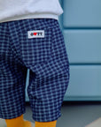 Denim Check Pants