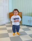 Denim Check Pants