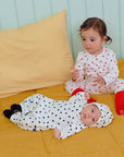 Petit Heart Full Bodysuit + Bonnet Set (Bebe)