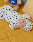 Petit Heart Full Bodysuit + Bonnet Set (Bebe)