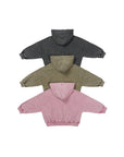 Little Foxx – Waffle Washed Hooded Zip-up