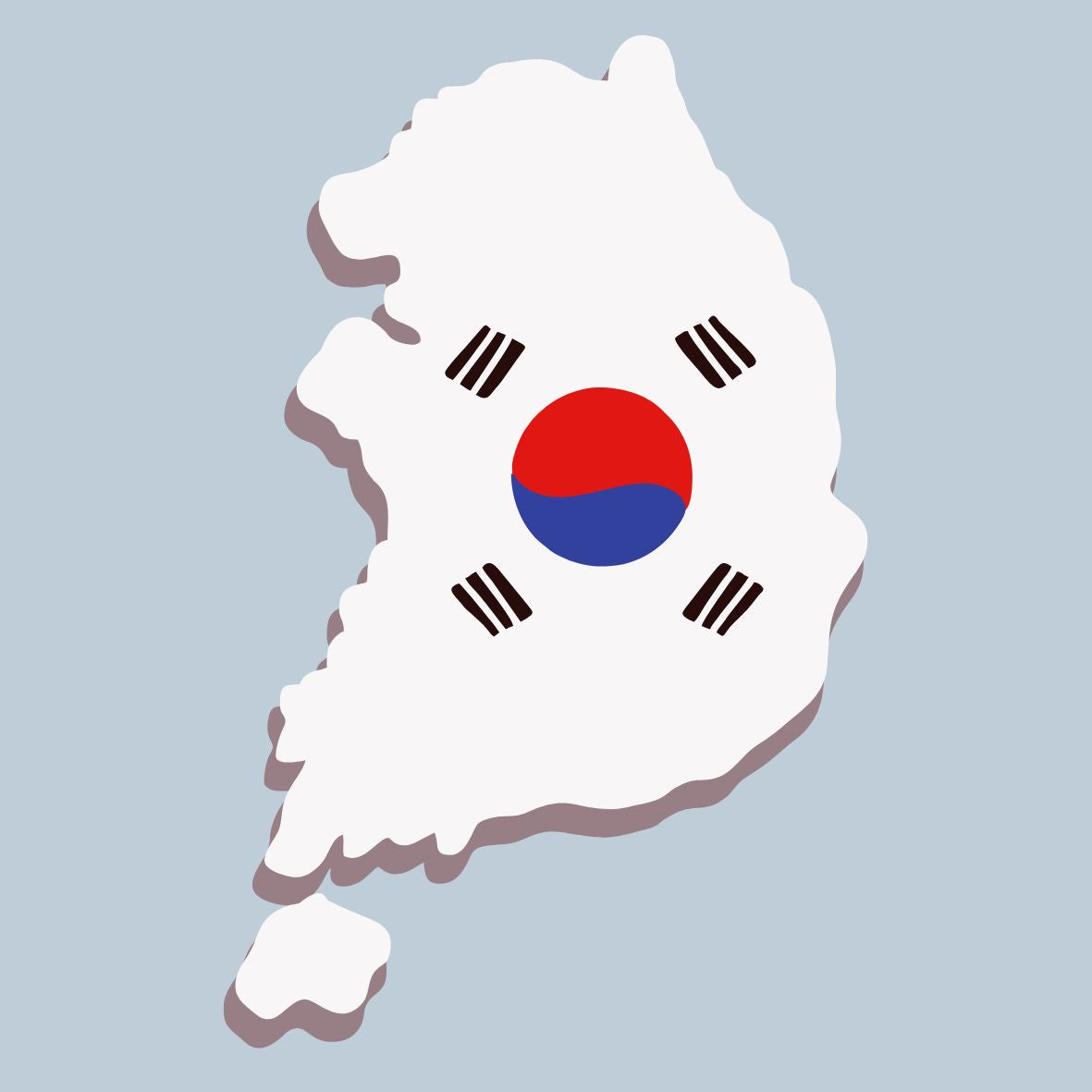 Karte Südkorea Little Foxx koreanische Kindermode
