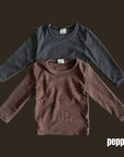 Pepper Striped Tee – Kindershirt von Pepper, Made in Korea