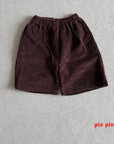 Embossed Corduroy Bermuda Shorts