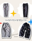 Little Foxx – Fleece Side Check Wide Pants